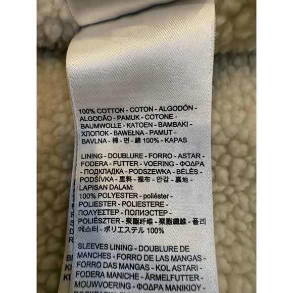 Levis Jacket Small Blue Sherpa Lined Denim Jean Trucker Button Up - Picture 9 of 11